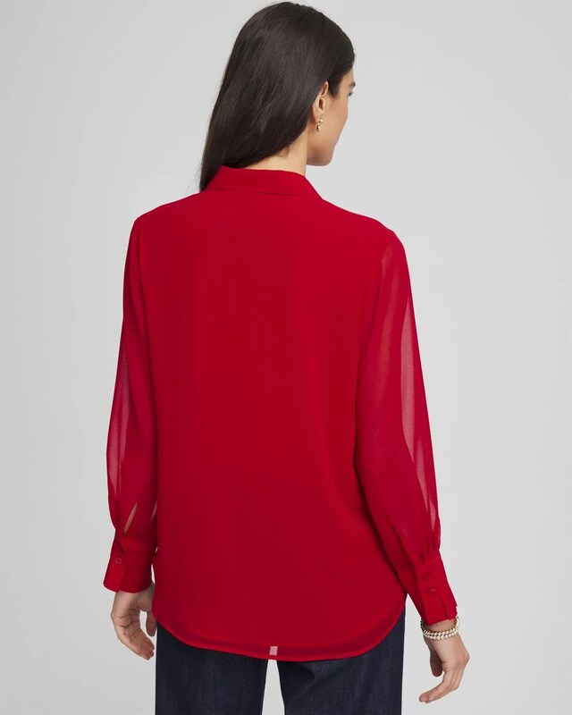 Pintuck Georgette Tunic - image 3